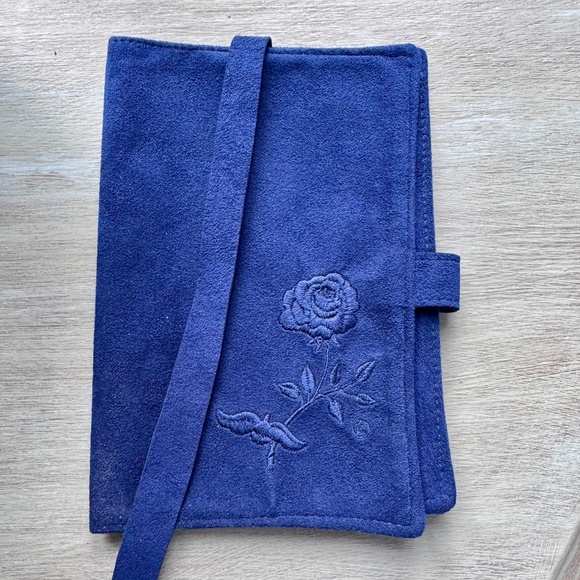 Royal Blue Suede Leather Journal /Book Cover - Picture 2 of 4